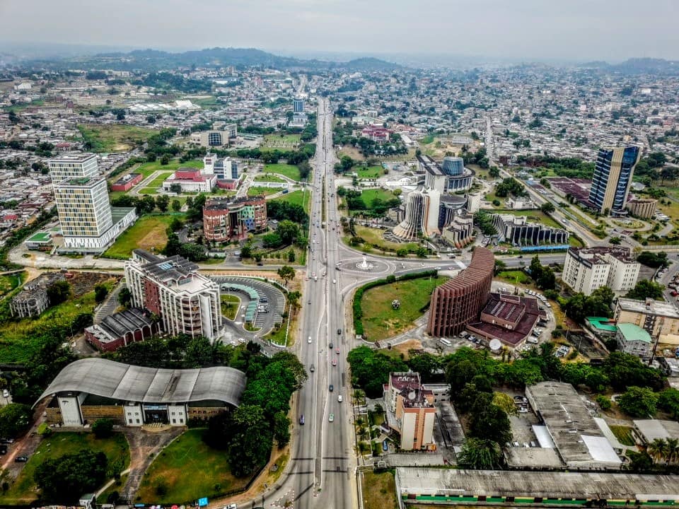 Vue aérienne de la ville de Libreville